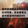 猫咪亚洲精品无码mv在线观看，快来看看这些可爱猫咪的精彩MV吧！